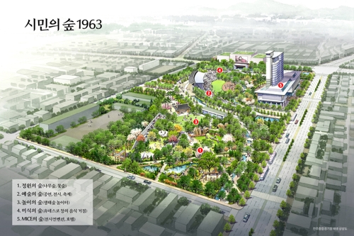 전주 종합경기장 개발 계획 조감도