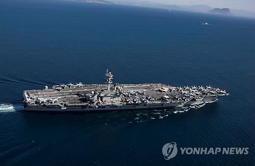 미국 항공모함 에이브러햄 링컨 [로이터=연합뉴스 자료 사진〕
