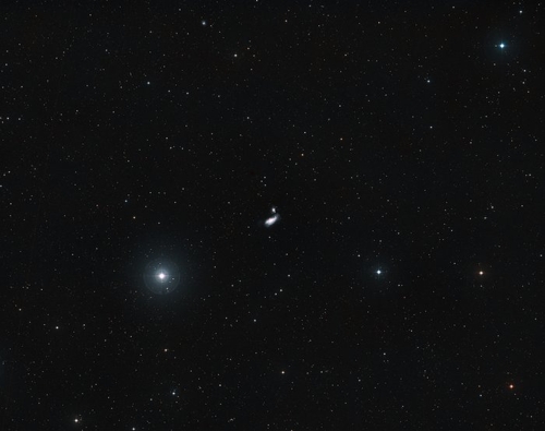 지상 망원경으로 관측한 NGC 4490과 NGC 4485