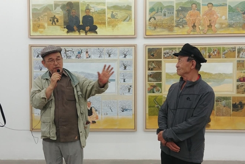 임동식(왼쪽)·우평남 작가