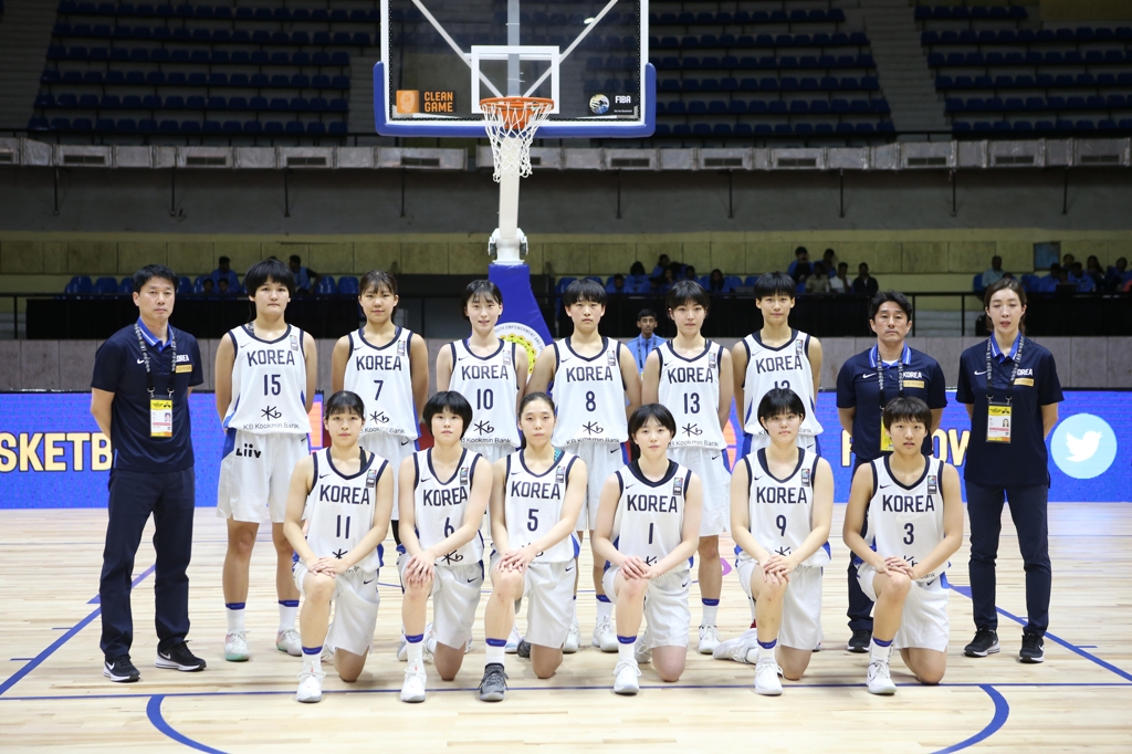 19세 이하 여자농구 대표팀.
