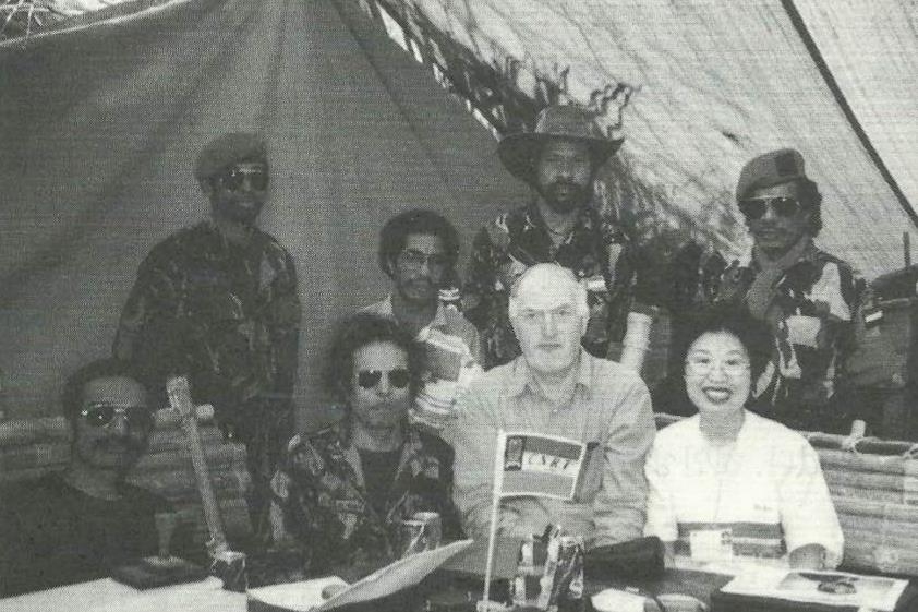 1999년 동티모르 독립투표 당시 선관위원을 맡은 손봉숙 이사장