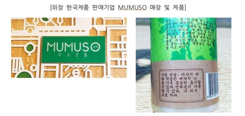 MUMUSO 매장 및 제품 (자료: 국회예산정책처)