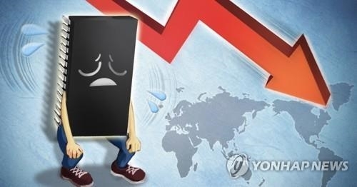 세계 반도체시장 성장 전망치 하향 (PG)