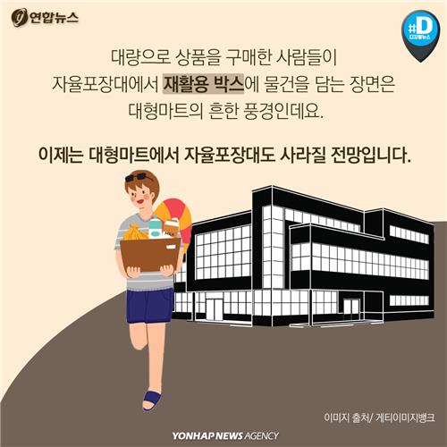 [카드뉴스] 종이박스도 사라지나…"대형마트 갈 때 장바구니 필수" - 6