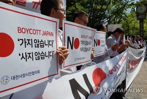 시민단체의 일본제품 불매운동