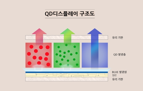 QD 디스플레이 구조도