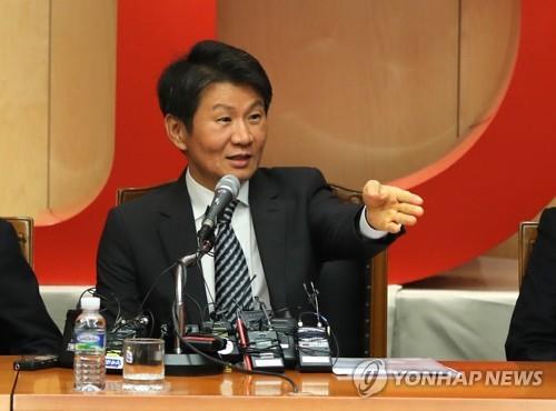 '아시아나 우선협상자 발표' 관련 기자회견하는 정몽규