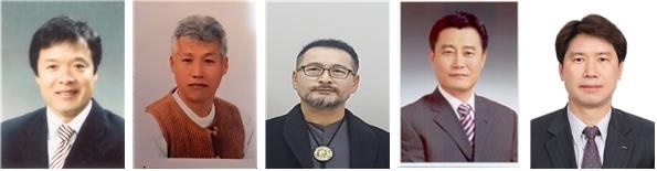 2019 경상북도 최고장인. 왼쪽부터 김경식, 김상구, 이창호, 방종찬, 정규점 씨