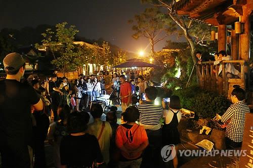 전주 한옥마을 주말 야간공연