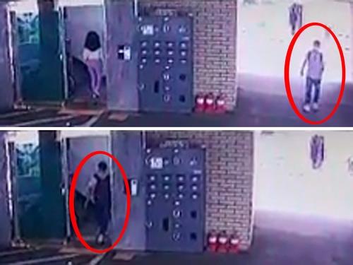 CCTV에 포착된 성추행범 모습