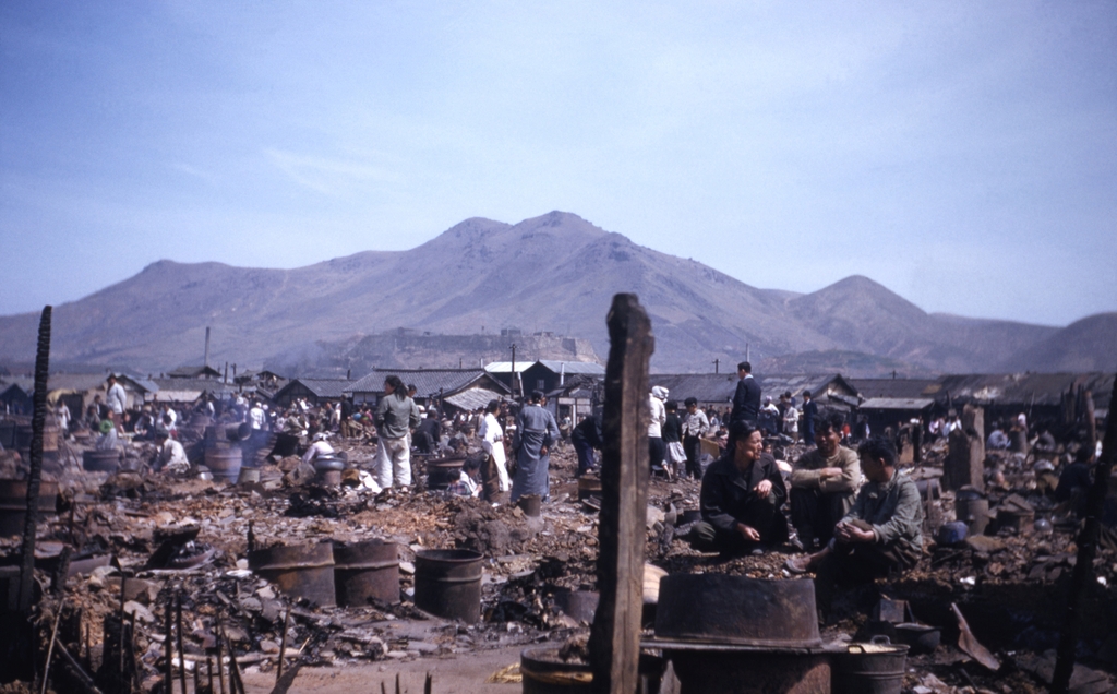 1954년 부산 매축지 마을 모습