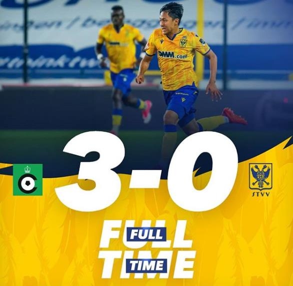 세르클러 브루게에 0-3으로 완패한 신트트라위던