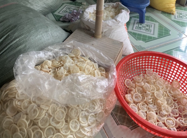 베트남서 사용한 콘돔 재활용하려던 현장 