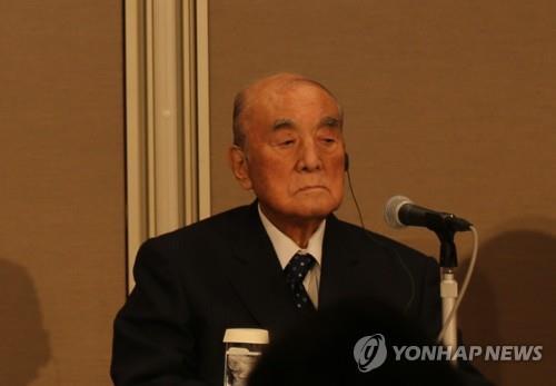 작년 11월 101세로 사망한 나카소네 야스히로 전 총리. [연합뉴스 자료사진, 2018년 6월 촬영]