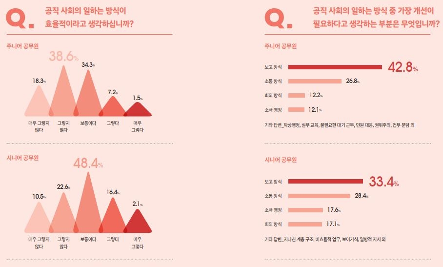 주니어-시니어 공무원 공직사회 인식 설문조사