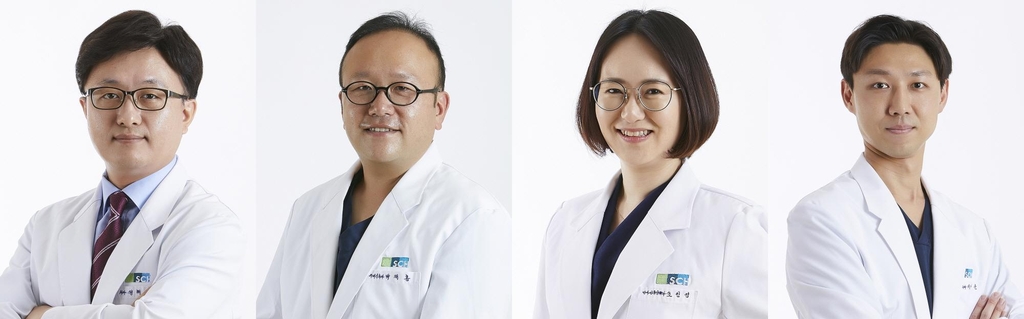 왼쪽부터 정해일·박재홍·조인영·이다운 교수