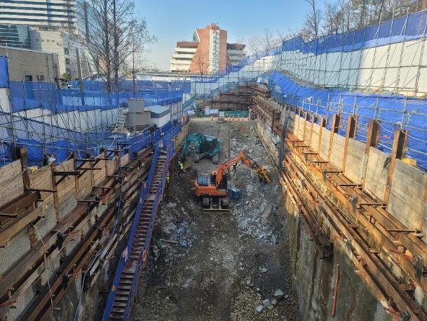 반포천 유역분리터널 공사현장
