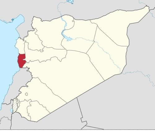 시리아 타르투스주(붉은색 칠한 부분)