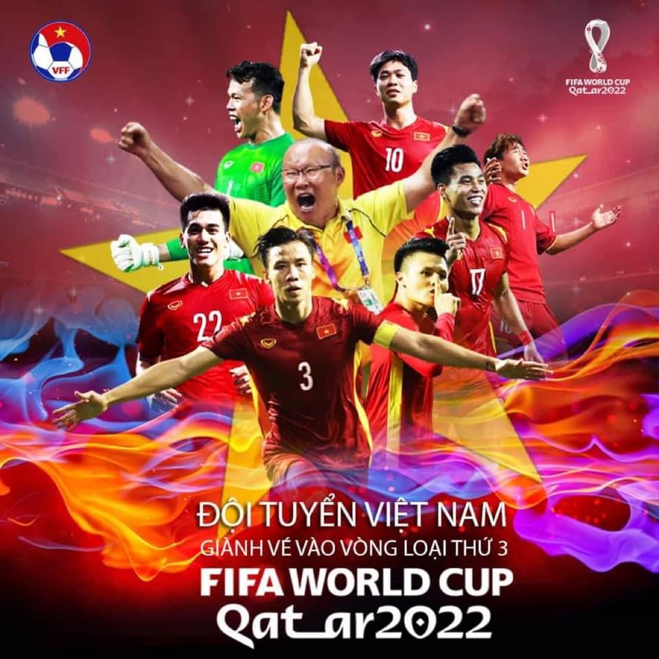 베트남의 월드컵 최종예선 진출을 알린 베트남 축구협회 