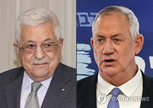 마무드 아바스 팔레스타인 자치정부 수반(왼쪽)과 베니 간츠 이스라엘 국방부 장관(오른쪽) [AFP=연합뉴스 자료사진]