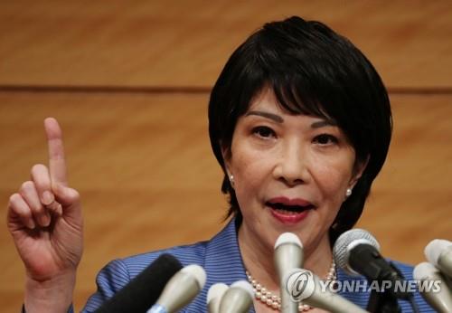 日 자민당 총재 출마 선언하는 다카이치 전 총무상