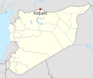 시리아 북부 코바니 위치