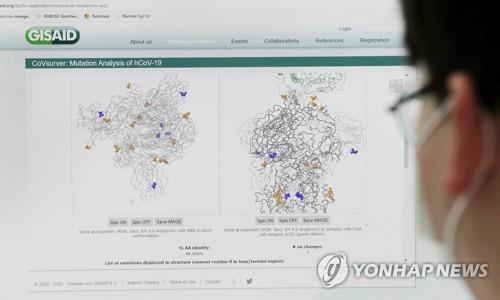 코로나19 바이러스 변이 여부 분석