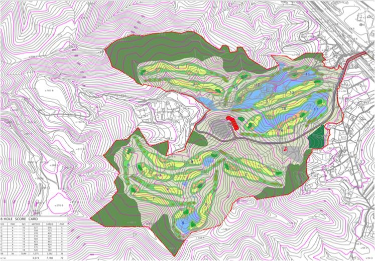 골프장 코스 레이아웃