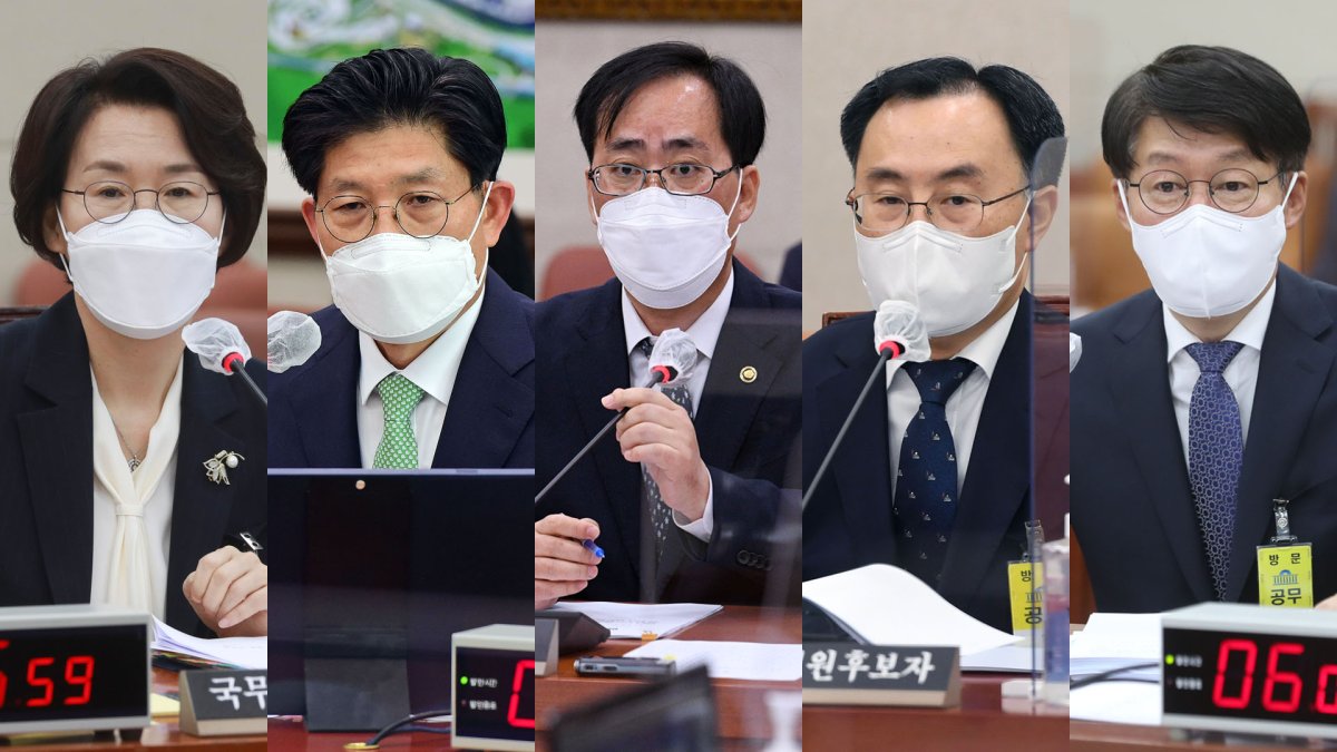 5개부처 장관 후보자 인사청문회…일부 후보자 사과