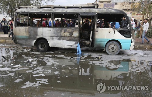 IS의 이라크 사드르시티 테러 현장