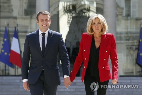 에마뉘엘 마크롱 프랑스 대통령 부부