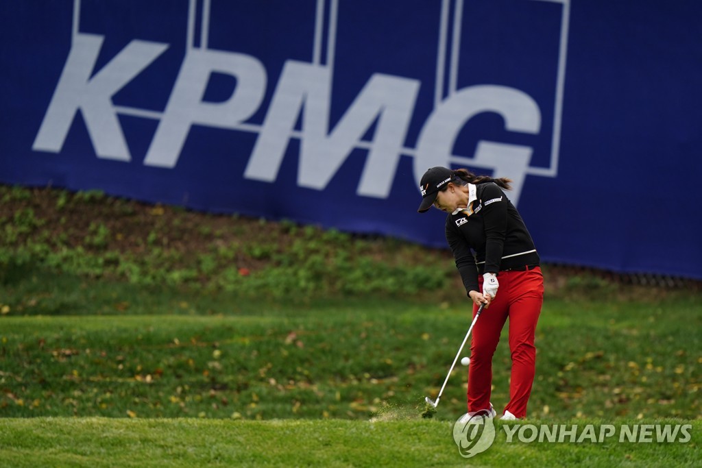 김세영의 최종 라운드 경기 모습