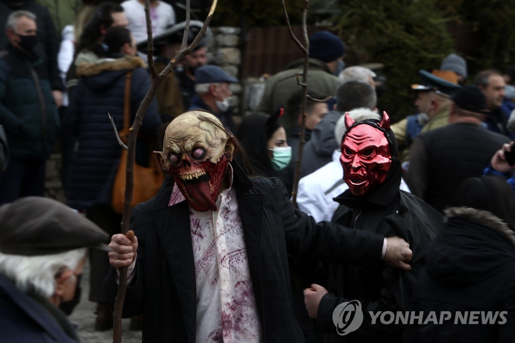 Virus Outbreak North Macedonia Vevcani Carnival