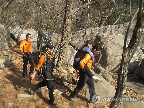 119 산악사고 구조 모습