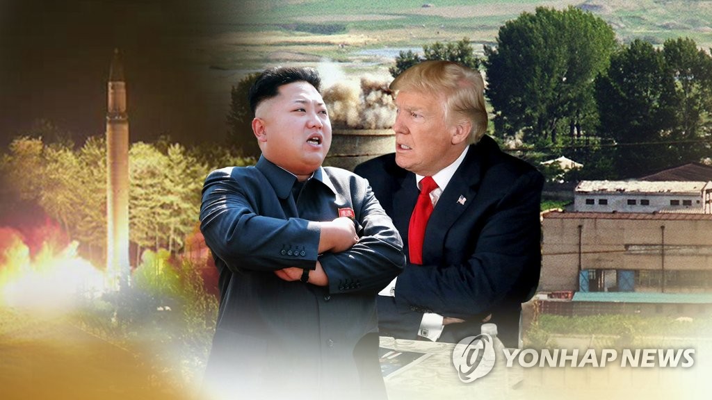 북한ㆍ미국 '말폭탄' 격화…한반도 위기 고조(CG)