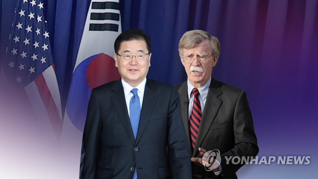 정의용, 비밀리 방미…볼턴 보좌관과 공조라인 구축 (CG)