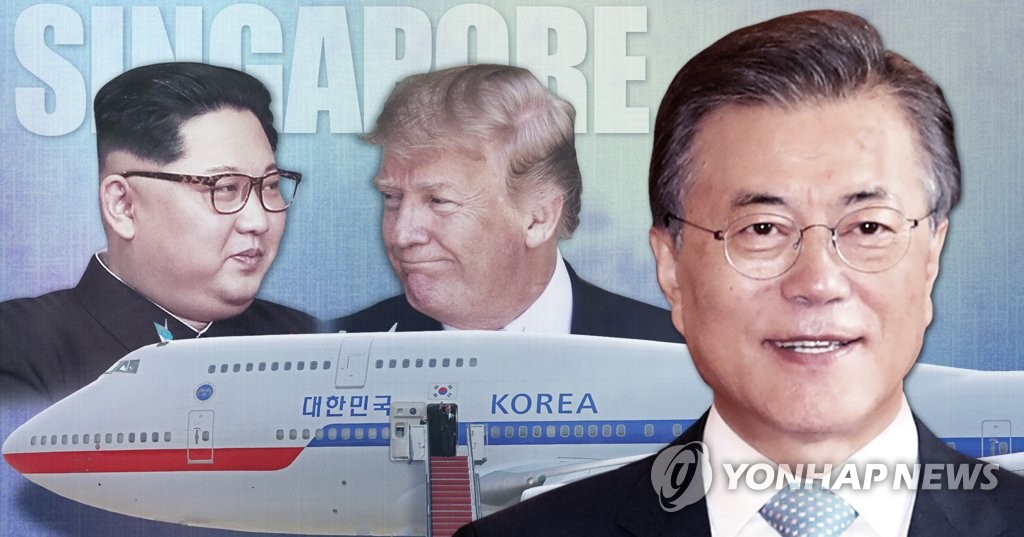 문재인 대통령, 북미정상회담 싱가포르 합류 여부·남북미정상회담 (PG)