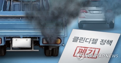 클린디젤 정책 폐기·경유차 인센티브 폐지 (PG)