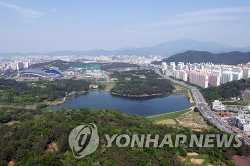 광주광역시 중앙공원 전경