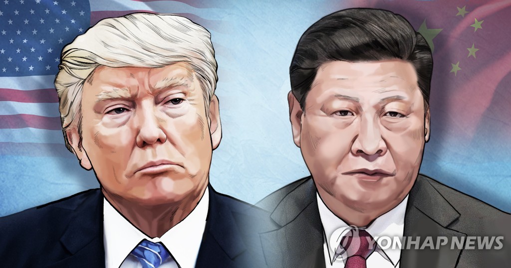 도널드 트럼프 미국 대통령과 시진핑 중국 국가주석(PG)