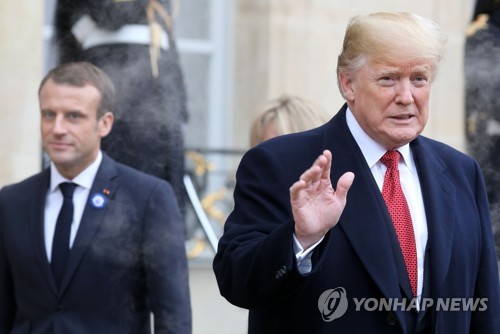 도널드 트럼프 미국 대통령과 에마뉘엘 마크롱 프랑스 대통령