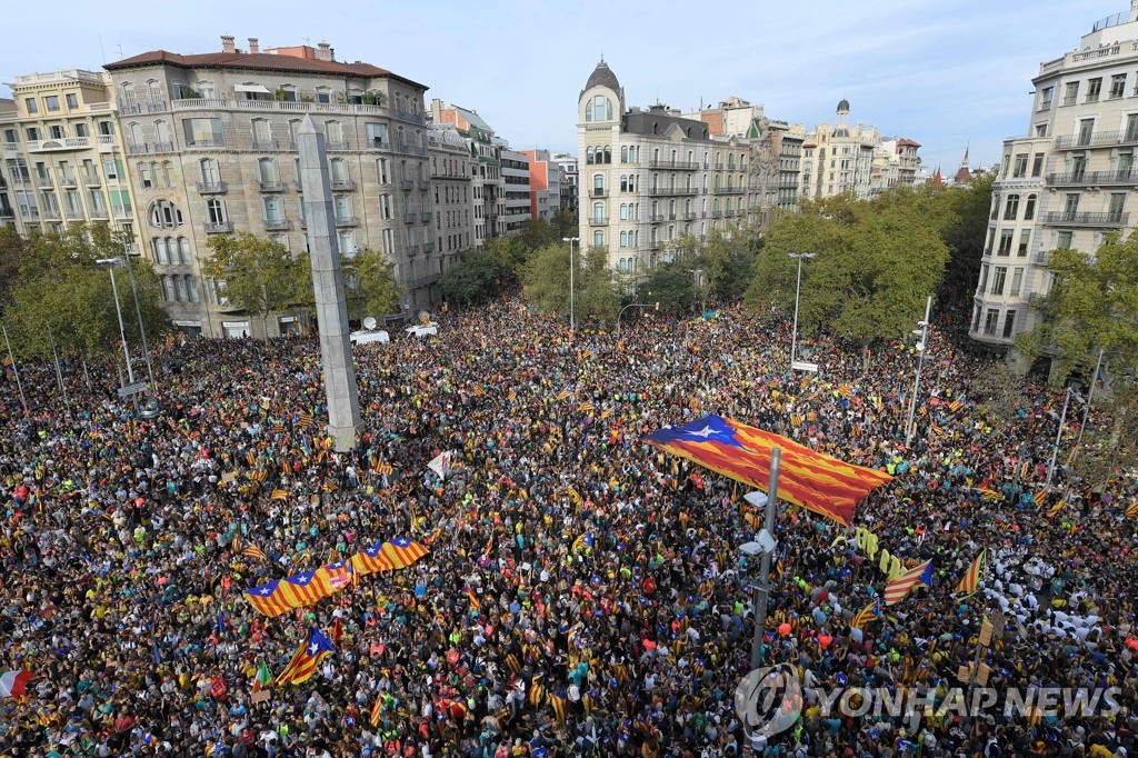 SPAIN-CATALONIA-STRIKE