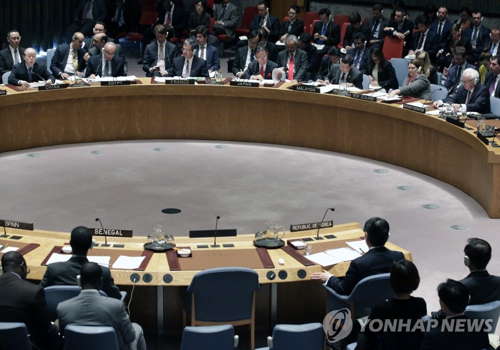 지난 3월 3일(현지시간) 유엔 안보리는 대북결의안을 만장일치로 채택했다.
[연합뉴스 자료사진]
