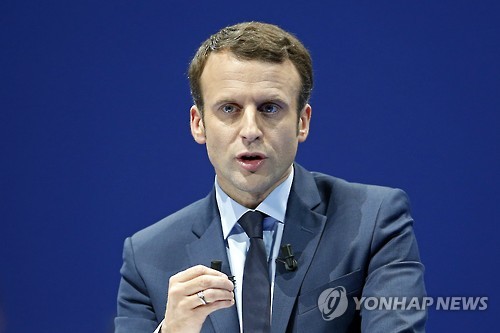 佛대선주자 에마뉘엘 마크롱