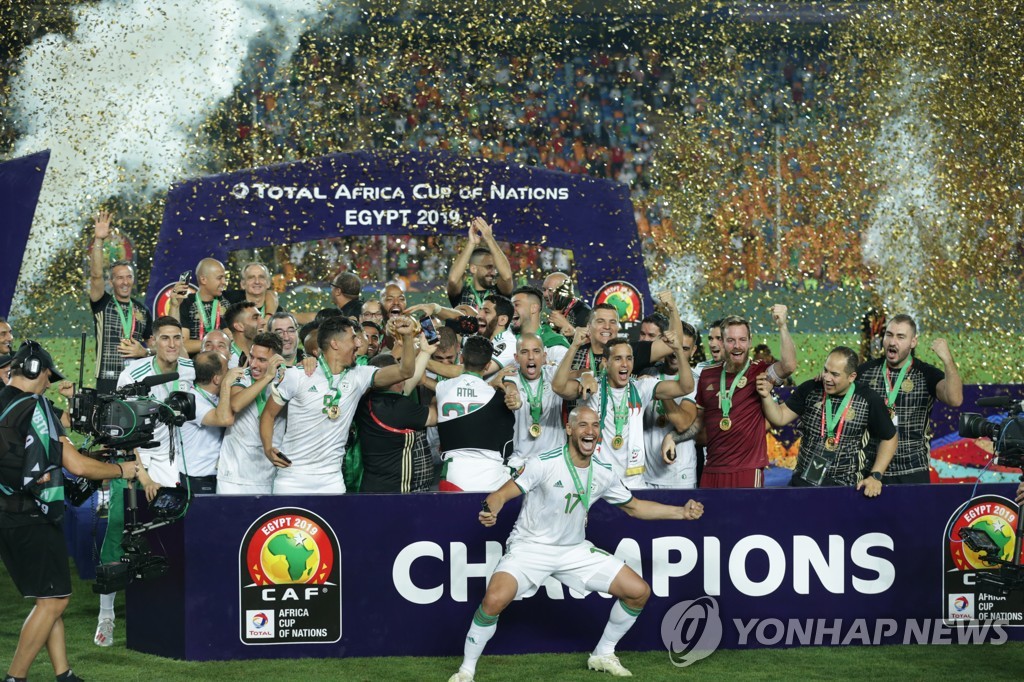 2019 아프리카축구연맹(CAF) 아프리카 컵 오브 네이션스에서 우승한 알제리 축구대표팀.