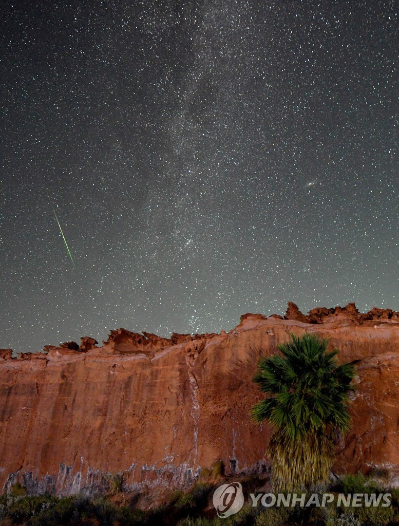 US-THE-ANNUAL-PERSEID-METEOR-SHOWER-FROM-GOLD-BUTTE-NATIONAL-MON