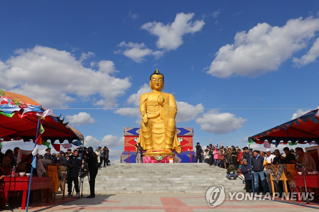 12m statue of Buddha unveiled in Kalmykia, Russia