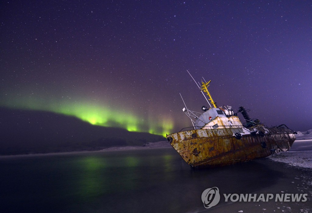 Northern Lights in Murmansk Region, Russia