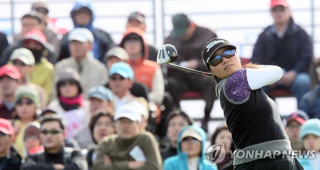2008년 LPGA 투어에서 활약할 당시의 강지민